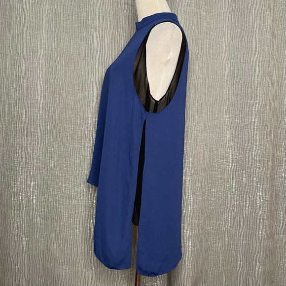 Rachel Roy layered chiffon asymmetric tank - Picture 5 of 9